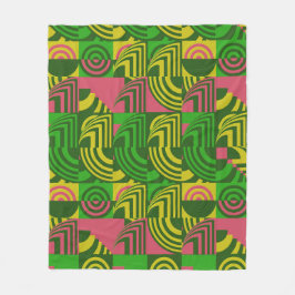 Colorful Geometric Pattern  Fleecedecke