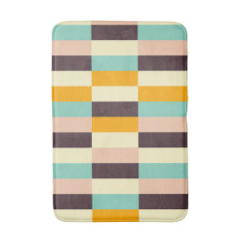 Colorful geometric pattern with vertical stripes  badematte