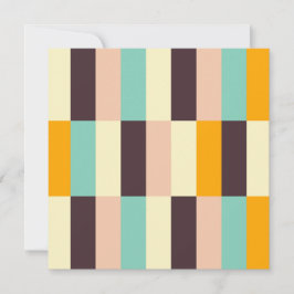 Colorful geometric pattern with vertical stripes  dankeskarte