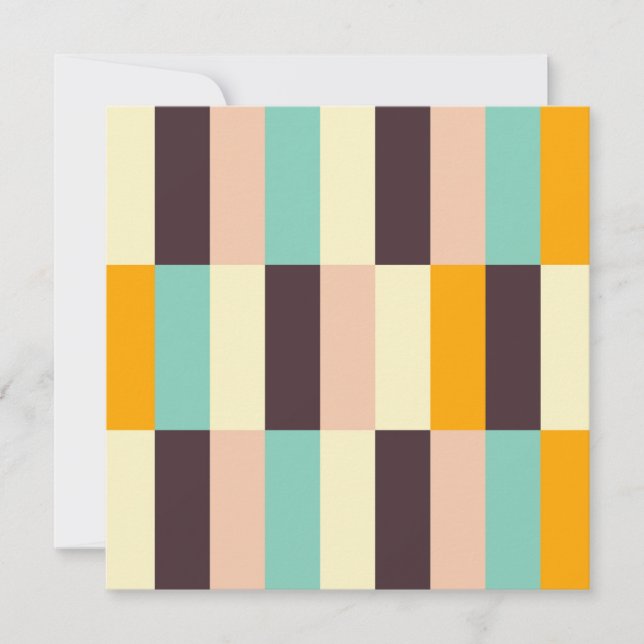 Colorful geometric pattern with vertical stripes  dankeskarte (Vorderseite)