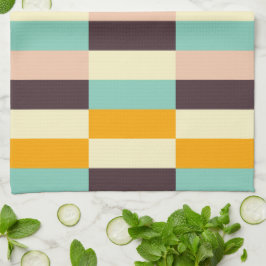 Colorful geometric pattern with vertical stripes  geschirrtuch