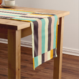 Colorful geometric pattern with vertical stripes  kurzer tischläufer