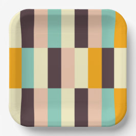 Colorful geometric pattern with vertical stripes  pappteller