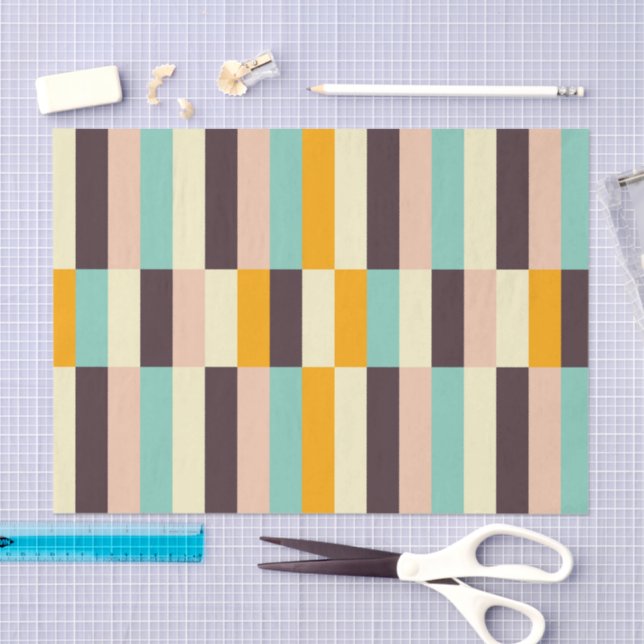 Colorful geometric pattern with vertical stripes  seidenpapier (Handwerk)