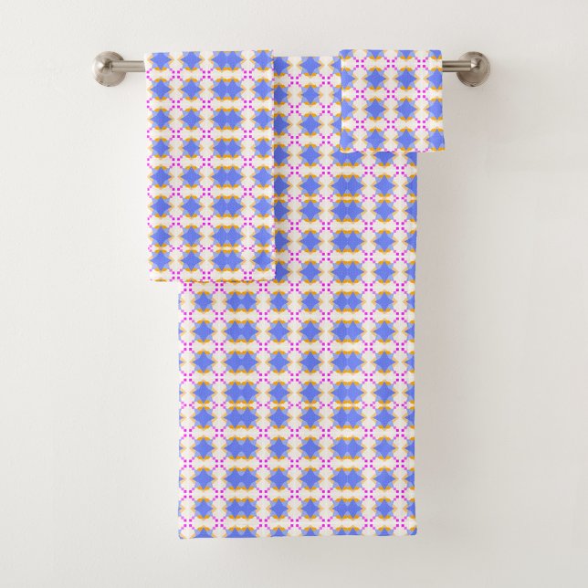 Colorful geometric patterned towels badhandtuch set (Von Creator hochgeladen)