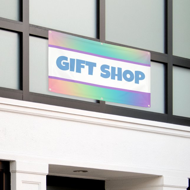 Colorful Gift Shop Store Banner (Äußeres Gebäude)