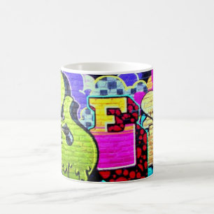 Colorful Graffiti Art Yes Wall Kaffee Cup Tasse