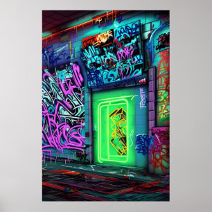 Colorful Graffiti Street Art - Das perfekte Gesche Poster
