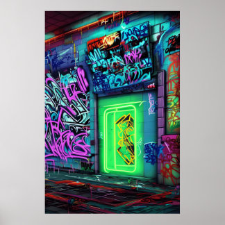 Colorful Graffiti Street Art - Das perfekte Gesche Poster