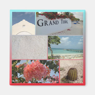 Colorful Grand Turk Foto Magnet