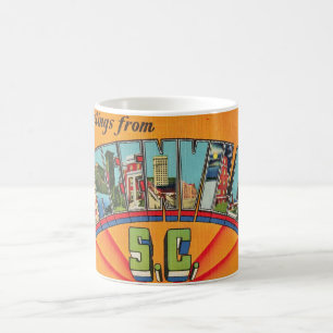 Colorful Greenville SC Gruß Kaffeetasse