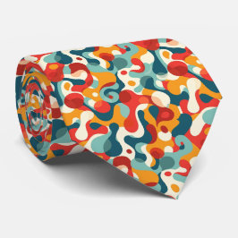 Colorful Groovy Retro Neck Tie Krawatte