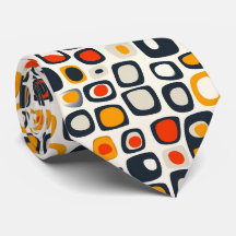 Colorful Groovy Retro Neck Tie
