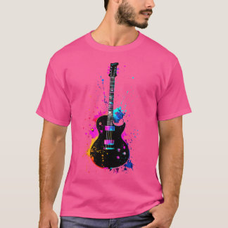 Colorful Guitarist Guitar Music Lover T-Shirt