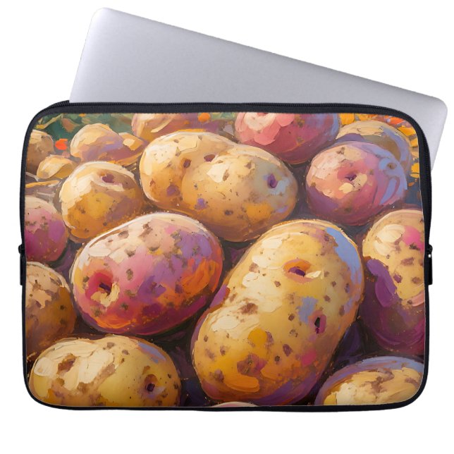 Colorful Harvest Potatoes  Laptopschutzhülle (Vorderseite)