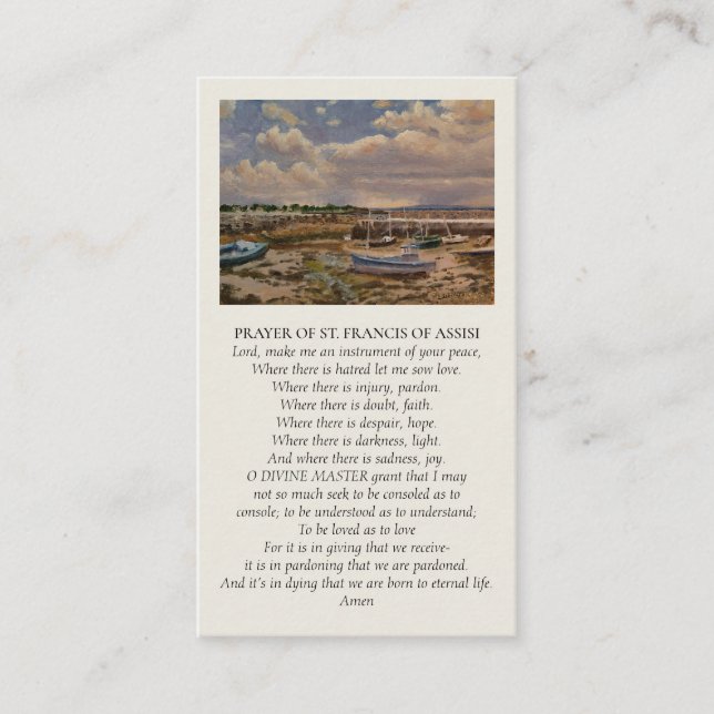 Colorful Heartfelt Condolences Sympathy Card Visitenkarte (Vorderseite)