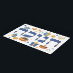 Colorful Hebrew Hanukkah Tray Menorah & Donuts Acryl Tablett<br><div class="desc">Dieses praktische Acryl-Fach wird den Empfänger deLIGHT entfernen. Mit diesem kühnen Design sollte jemand seinen Urlaub machen. Es ist der perfekte Weg, um ein festliches Hanukkah/Chanukah Party Tisch Set. Ein toller Ort für die Donuts oder für die Menorah! Whimsikale bunte Chanukah-Elemente — einschließlich Jelly Donuts, Dreidels, Wrapped Gifts, Gold Coins...</div>