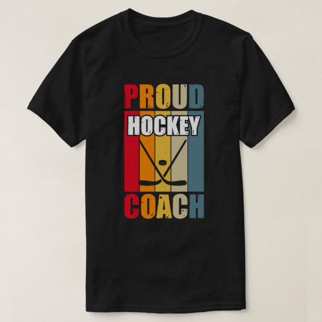 Colorful Hockey Coach T-Shirt (Design vorne)