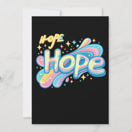 Colorful Hope Graffiti - Y2K Sparkle Aesthetic Einladung