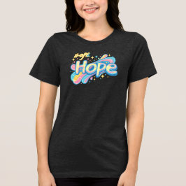 Colorful Hope Graffiti - Y2K Sparkle Aesthetic Tri-Blend Shirt