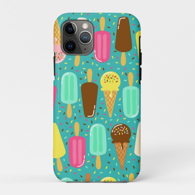 Colorful Ice Cream Pattern Summer  Case-Mate iPhone Hülle (Rückseite)
