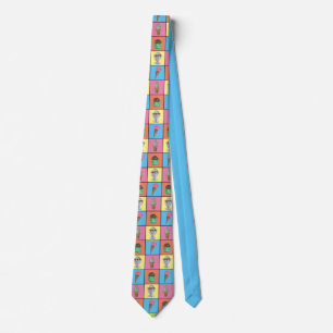 Colorful Ice Creme Neck Tie Krawatte