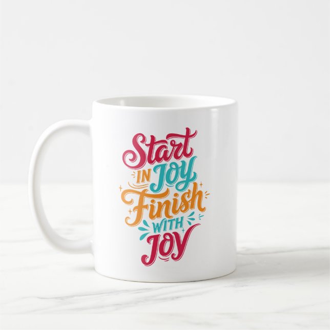 Colorful Inspirational Coffee Mug Kaffeetasse (Links)