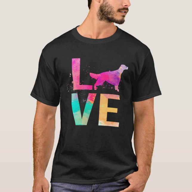 Colorful Irish Setter Dog Mom  Irish Setter T-Shirt (Vorderseite)