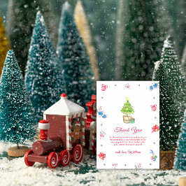 Colorful It's Cold Outside Winter Baby Shower Dankeskarte