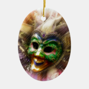 Colorful Jester Keramikornament