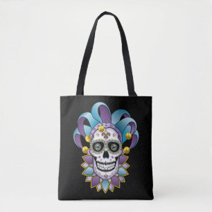 Colorful Jester Skull