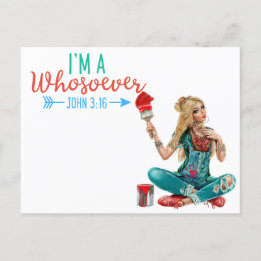 Colorful John 3:16 | Glaube Postkarte