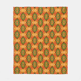 Colorful Kente Fleece Blanket, 50"x60"