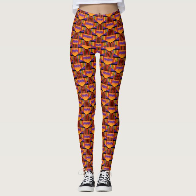 Colorful Kente Leggings (Vorderseite)