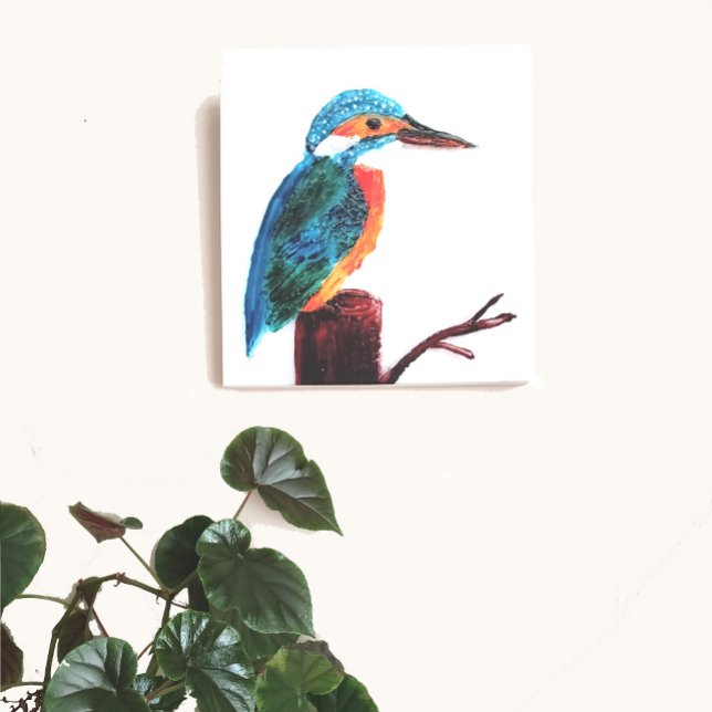 Colorful Kingfisher Bird Art Leinwanddruck (Von Creator hochgeladen)