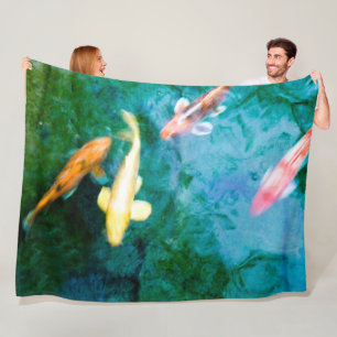 Colorful Koi Fish Fleecedecke