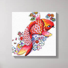 Colorful Koi Leinwanddruck