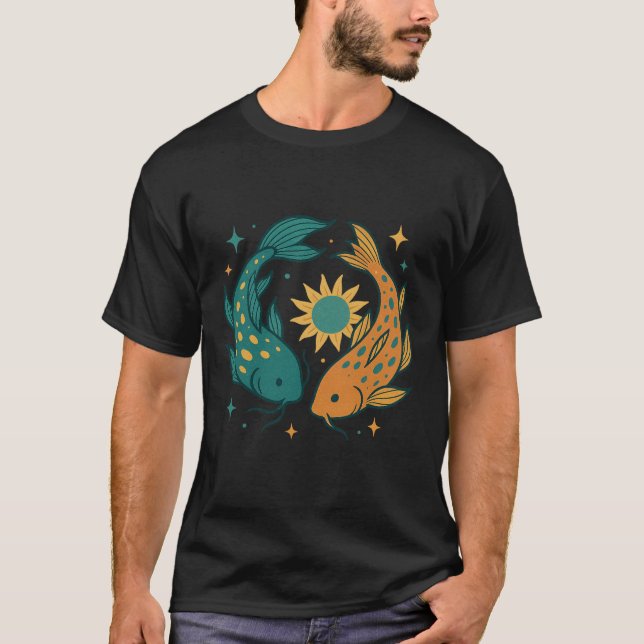 Colorful Koi Unisex T-Shirt (Vorderseite)