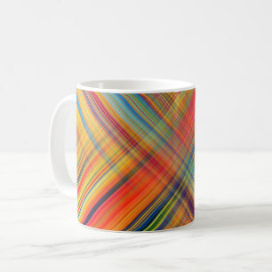 Colorful Kriss Kross Pattern Kariert Kaffeetasse