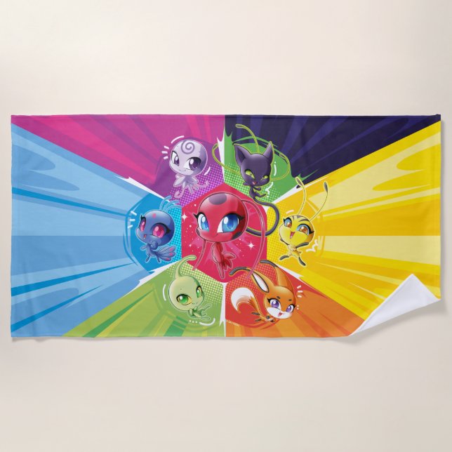 Colorful Kwamis Strandtuch (Vorderseite)