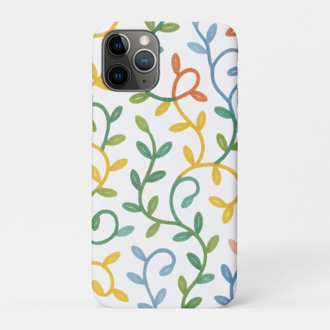 colorful leaves pattern Case-Mate iPhone hülle (Rückseite)