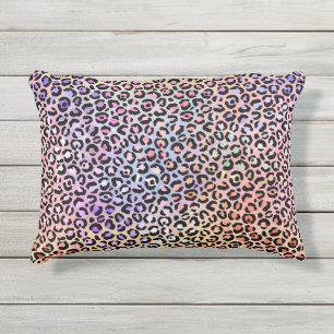 Colorful Leopard Accent Pillow Kissen Für Draußen