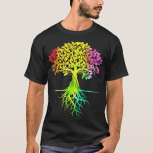 Colorful Life is Really Good Vintage Unique Tree A T-Shirt