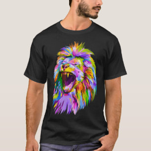 Colorful Lion Awesome Cute And Beautiful Colorful  T-Shirt