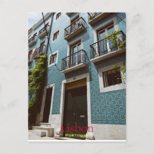 Colorful Lissabon, Reisen Portugal Postkarte