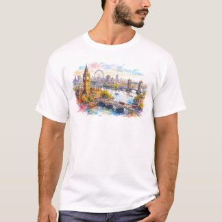 Colorful London cityscape T-Shirt