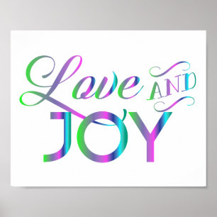 Colorful Love And Joy Poster