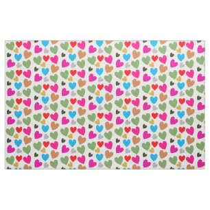 Colorful Lovely Hearts - Liebe kommt in allen Farb Stoff