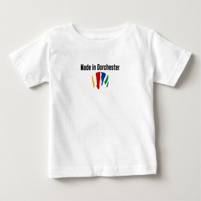 Colorful Made in Dorchester Baby T-shirt (Vorderseite)