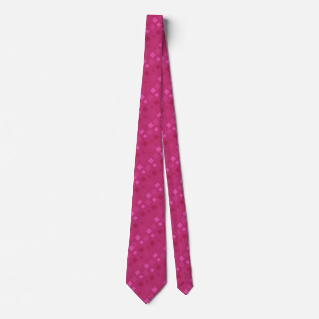 Colorful Magenta Neck Tie Krawatte (Vorderseite)